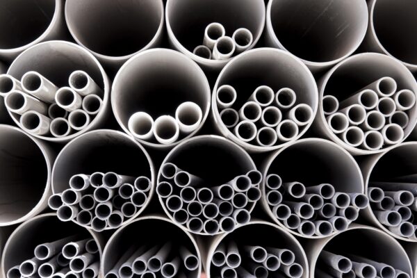 minimalist construction pvc pipes composition 1